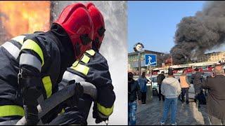 Bakının Mərkəzində Ticarət Obyektləri Yanır, ətrafda Yaşayan Sakinlər Təxliyə Edilir Bakının Mərkəzində Ticarət Obyektləri Yanır, ətrafda Yaşayan Sakinlər Təxliyə Edilir