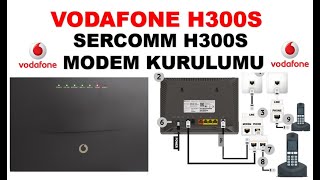 VODAFONE H300S MODEM KURULUMU,SERCOMM H300S MODEM KURULUMU