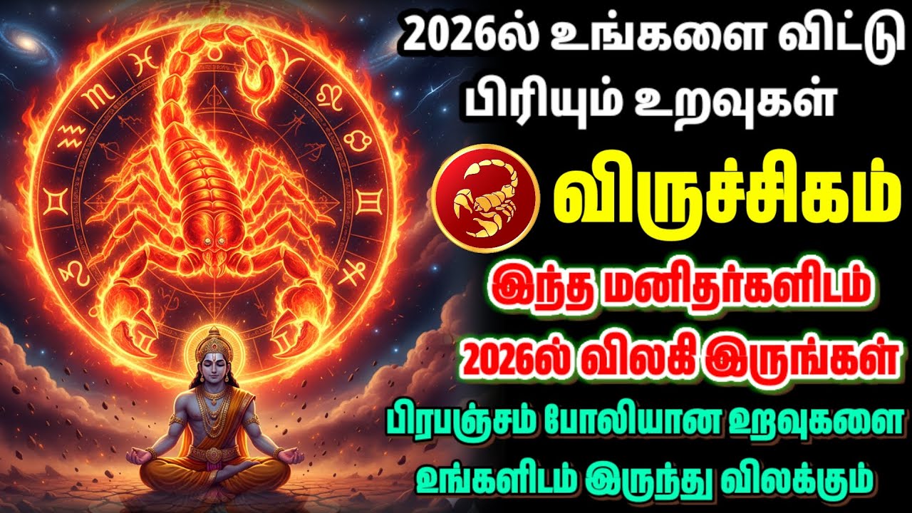 விருச்சிகம் 🔥 2026ல் விதி மாறும்! | இனி துன்பம் இல்லை | Pranpanjam Viruchigam Rasi Palan 2026 