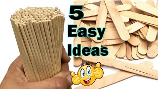 DIY - 5 Easy Ideas from Wooden Sticks - Wooden Stick Crafts - Home Decor Ideas  #25 screenshot 2