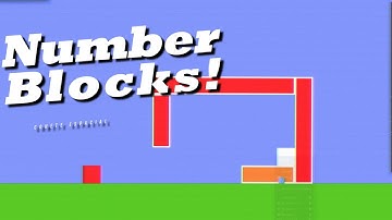 Playing with Numberblocks in Algodoo! Fun Physics Experiments!