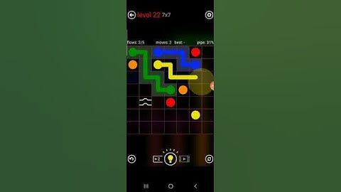 How to solve flow free bridge (challenge pack 7*7 level 22)