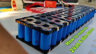 How to make 60v 24ah battery pack for electric bike