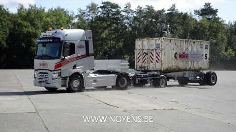 Container trailer tested by TÜV nord for load security