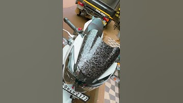 TVS Apache Visor Vinyl Wrap & Premium PPF Installation#carbon#wrap#trendingwrap#5d#shorts#reels