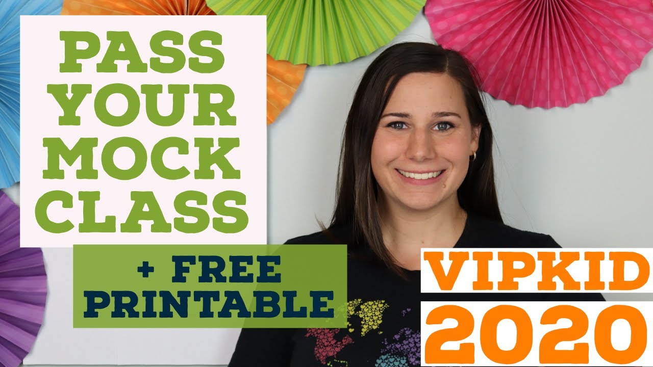 VIPKID Mock Class Tips with Printable Checklist: Pass the VIPKID mock ...