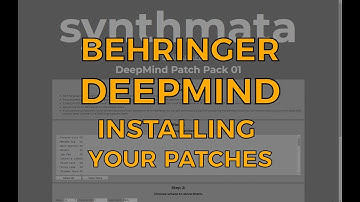 Behringer DeepMind - Free Patch Pack 1 - Installing Your Patches