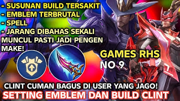 NO 9 SETTING EMBLEM DAN BUILD CLINT TERSAKIT 2025 BUILD CLINT PALING SAKIT TERBARU