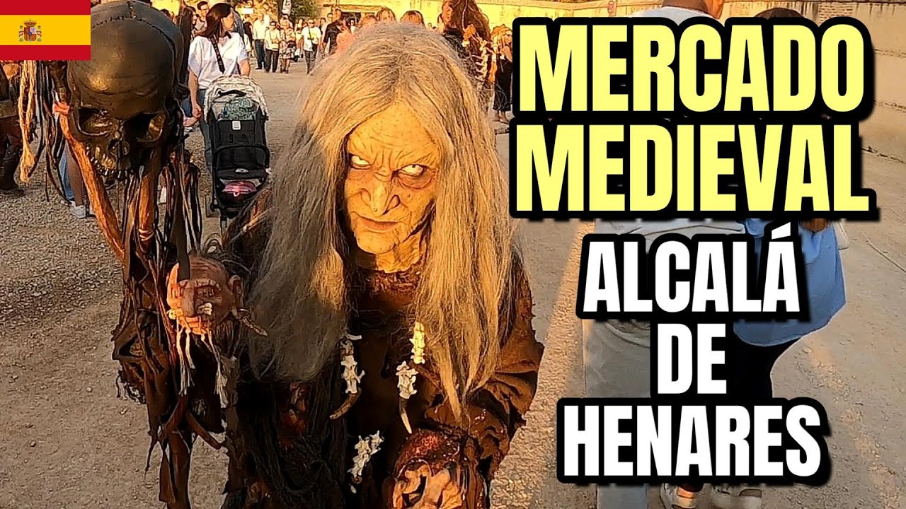 El MERCADO MEDIEVAL MAS GRANDE de EUROPA. Mercado Cervantino Alcalá de Henares. 🇪🇦