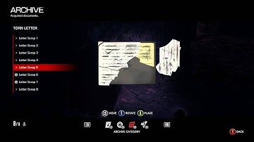 The Evil Within: The Assignment DLC - How To Read The Torn Letter (A Warning Ach./Trop.)