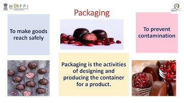 Packaging Technology for Chocolate Coated Pomegranate (under PMFME Scheme) - ENGLISH