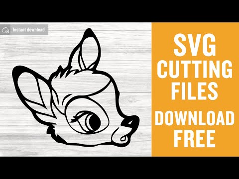 Bambi Outline Svg Free Cutting Files for Silhouette Cameo Instant Download