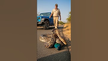 Park Ranger Saves Peacock From Deadly Snake! #wildlife #rescue #animals