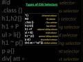 Types Of CSS Selected || HTML, CSS ||