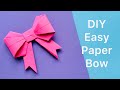 Easy Paper Bow / Origami - How to fold a paper Bow / Ribbon / Paper craft