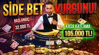 32.000 TL'den 105.000 TL'ye Çıktım! Side Bet Zamanlaması Sanatı #Blackjack #SideBet #KasaKatlama