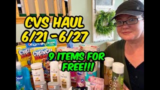 CVS HAUL (6/21 - 6/27). | 9 ITEMS FOR FREE & MORE!