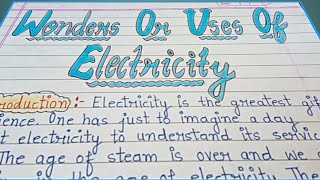 article on wonders of electricity