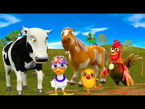 La Vaca Lola Remix y Los Pollitos Dicen- Canciones de La Granja de Zenón 2-Toro y Dinosaurio Granja