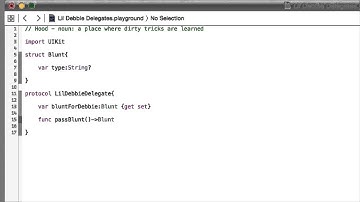 Swift Programming Tutorial Lil Debbie  Delegates Part 1