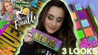 NUEVA VIDA | Gourmande Girls X Steff's Beauty Stash! 3 looks + swatches