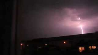 Lightening Over Southend-On-Sea 18/07/14 (Normal + Slow Mo)