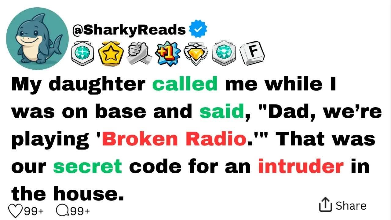 My daughter called me while I was on base and said, ＂Dad, we’re playing 'Broken Radio '＂