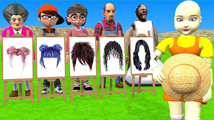 Scary Teacher 3D vs Squid Game Draw Hair Squid Girl Beautiful or Error Challenge 5 Times Challenge