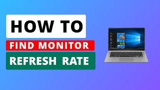 How to find your monitor refresh rate (hz) WINDOWS 11