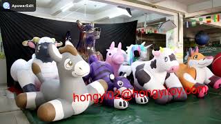 Hongyi Wonderful Inflatable Animal Toy Videoscan Be Custom