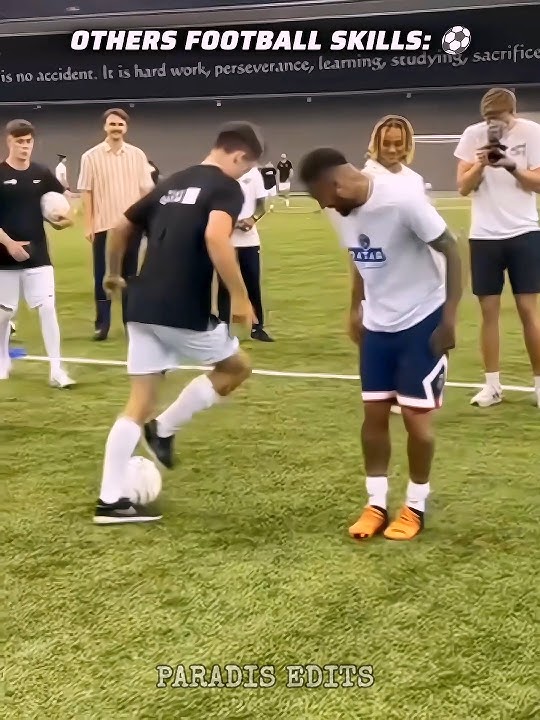 Last guy football skills are insane ☠️