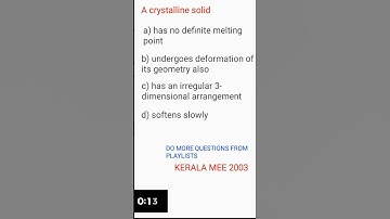 solid state class 12 chemistry Mcq