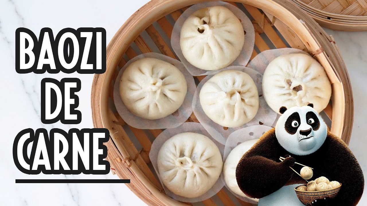 Pan chino relleno al vapor (Baozi de carne) | bollos chinos | Baozi recipe  | Steamed Meat Buns - YouTube