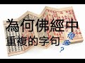 【一窗景】為何佛經中，重複的字句很多？(淨空法師開示)