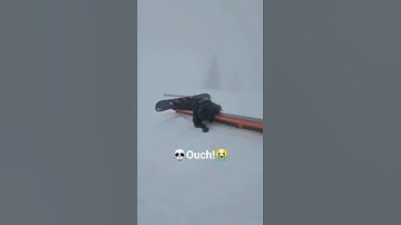 my buddy eating a rail 😭 #snowboarding #fail # funny