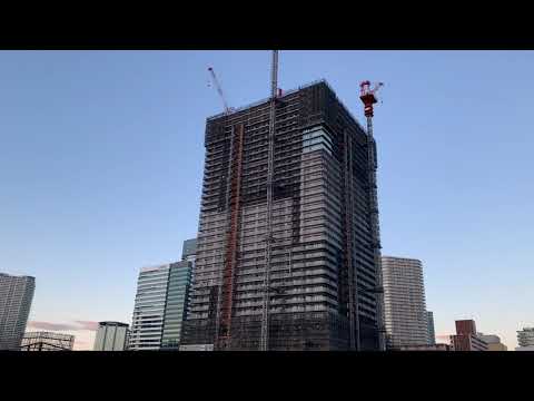48階180m「ブランズタワー豊洲」の様子 2021年1月2日撮影