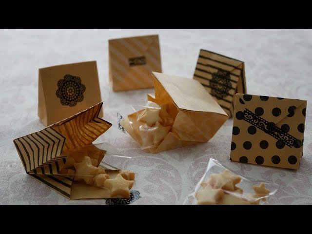 100均の折り紙1枚で作る小さな紙袋♡ | DIY Mini Paper Bag