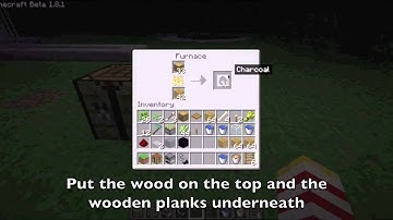How to make coal/charcoal out of wood in minecraft