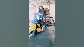 Forklift Driving = Balance + Skill #smartblockline #concreteblocks #blockproduction