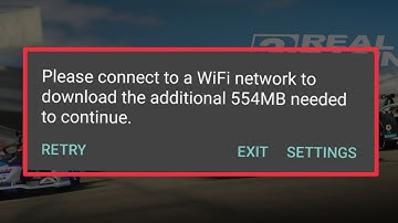 Real Racing 3 Game Fix Please connect to a WiFi network to download the additional 554 MB Needed...