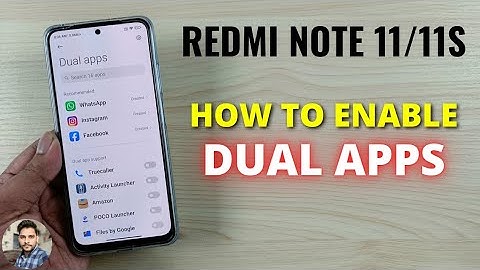 Redmi Note 11/11S : How To Use Dual Apps