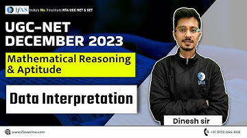 Data Interpretation UGC NET | Mathematical Reasoning and Aptitude | UGC NET Paper 1 | IFAS