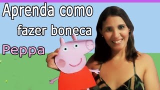 Como fazer a casa da Peppa Pig de papelão COM MOLDE passo a passo - Artes  da Erlania 