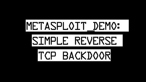 Basic Metasploit Backdoor [Windows 8.1] [1080p]