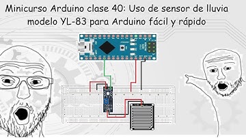 Minicurso Arduino clase 40: Uso de sensor de lluvia modelo YL-83 para Arduino fácil y rápido.