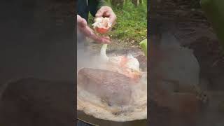 Surf 'n' turf Fire Kitchen style 🥩🔥🦀 #firekitchen #shorts