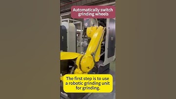 Robotic polishing and grinding cell for door handles #RoboticPolishingMachine #CncGrindingMachine