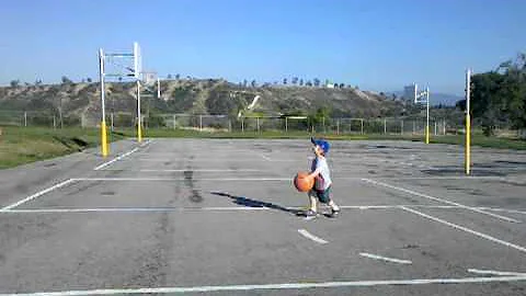 Dylan plays basketball