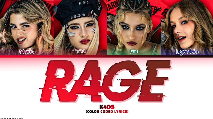 K4OS - RAGE (Color Coded Lyrics Esp/Eng)