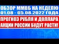 Большой обзор рынка акций России / Прогноз рубля и доллара / Нефти, золота, серебра, платина, газа